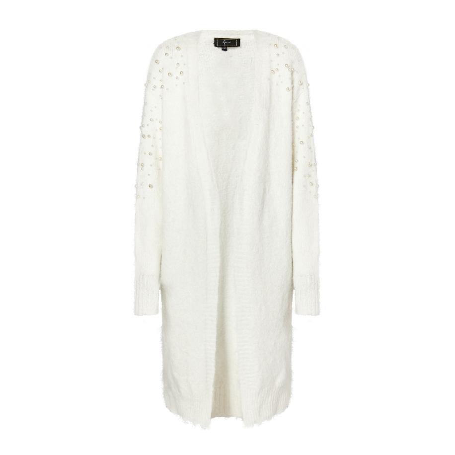 Faina faina Gebreid vest wit -