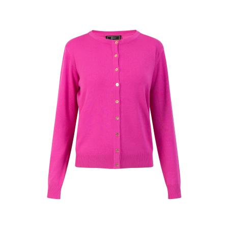 Faina faina Gebreid vest fuchsia