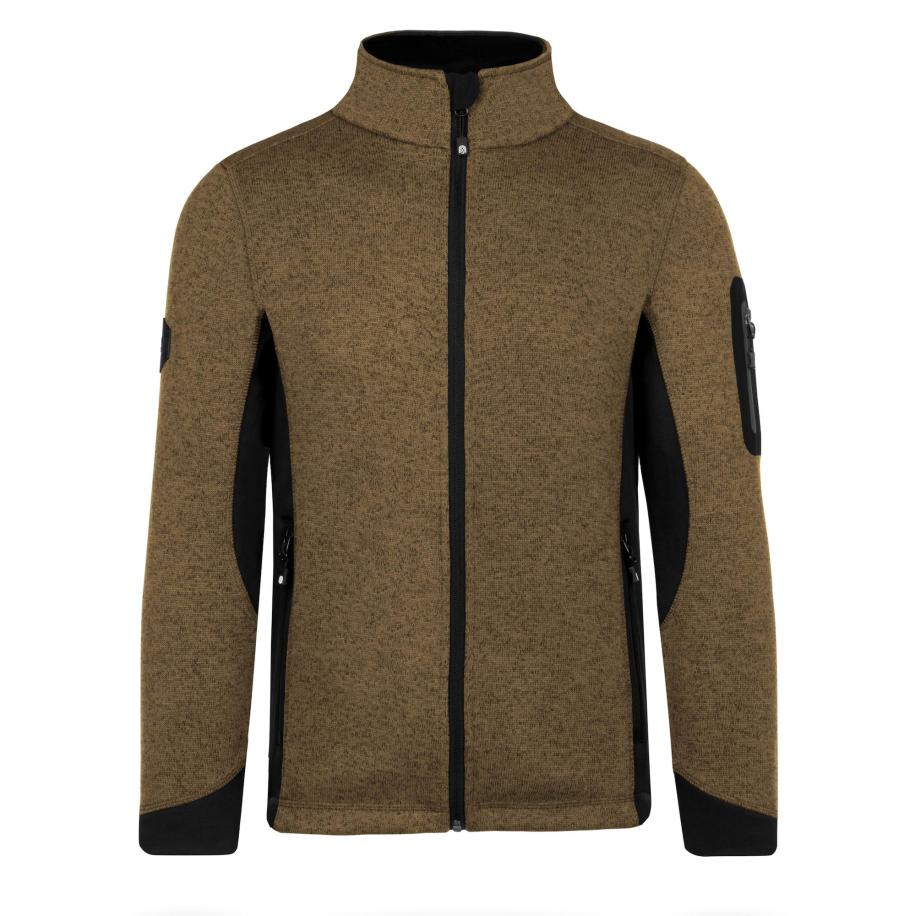 normani normani Fleece jas Wapusk bruin / zwart -