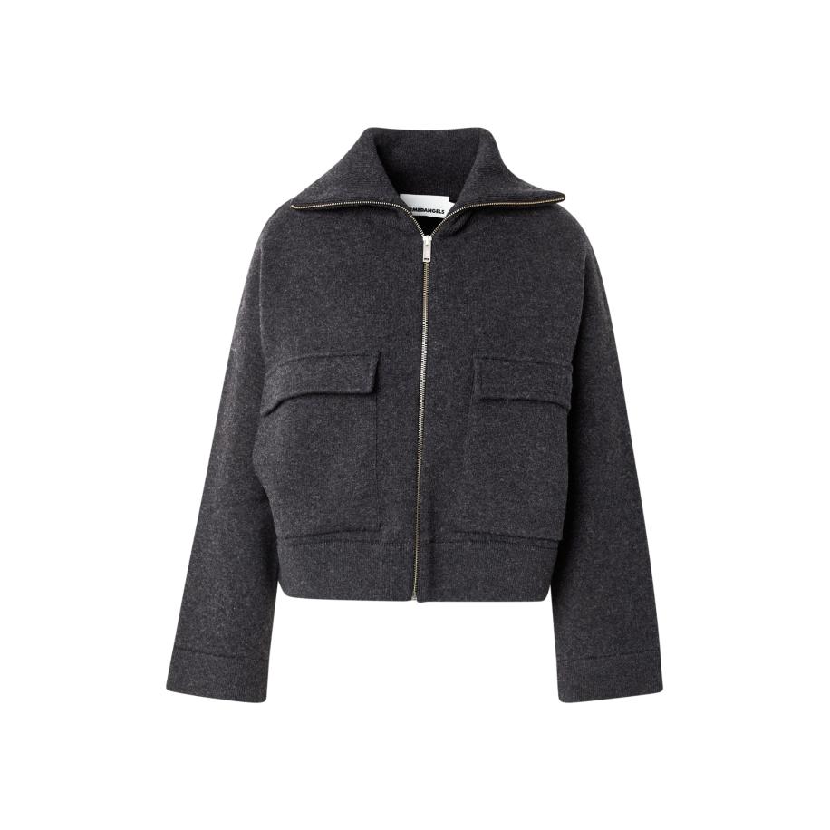 Armedangels ARMEDANGELS Gebreid vest JOANNA grijs gemêleerd -