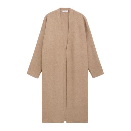 Mango MANGO Gebreid vest RINGON taupe