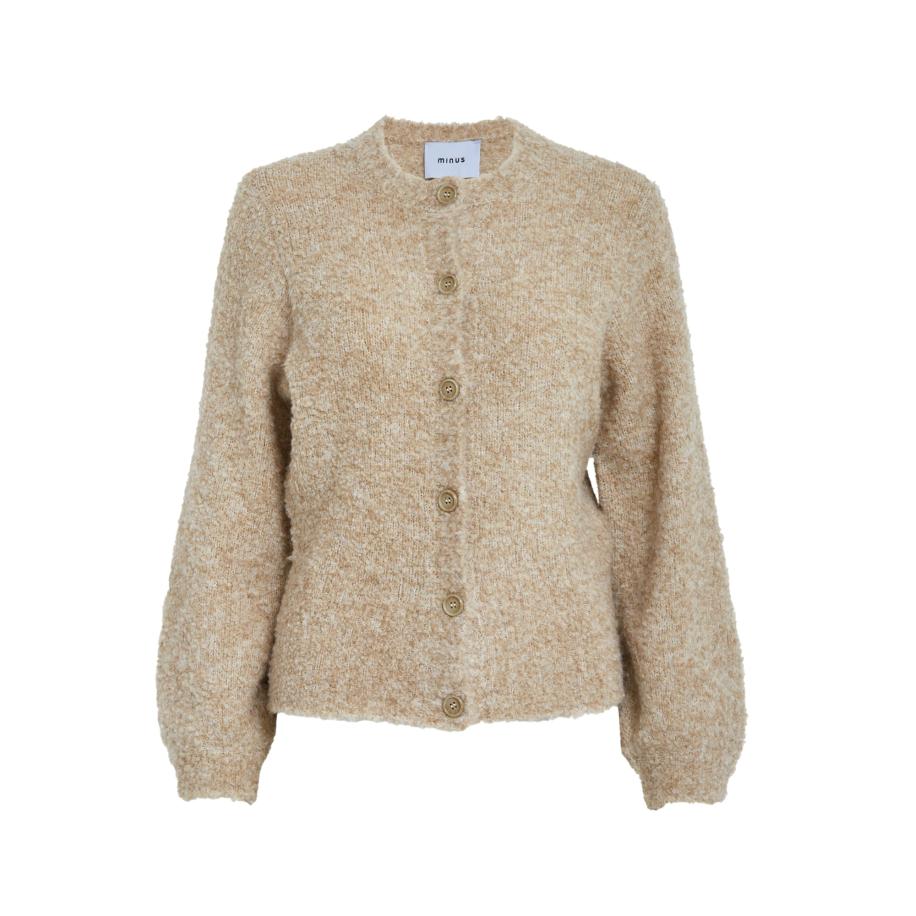 Minus minus Gebreid vest Jennie sand -