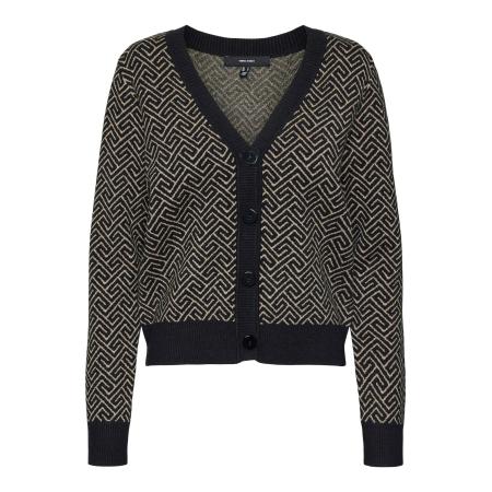 Vero Moda VERO MODA Gebreid vest VMARIA crème / zwart