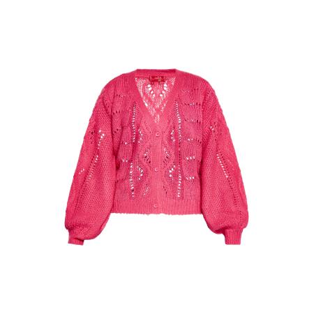 Swirly swirly Gebreid vest pink