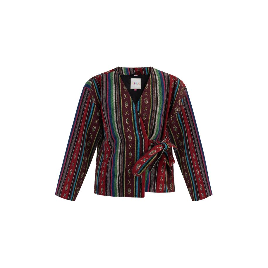 IZIA IZIA Gebreid vest gemengde kleuren -