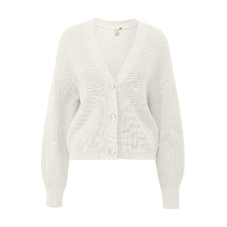 QS QS Gebreid vest ecru