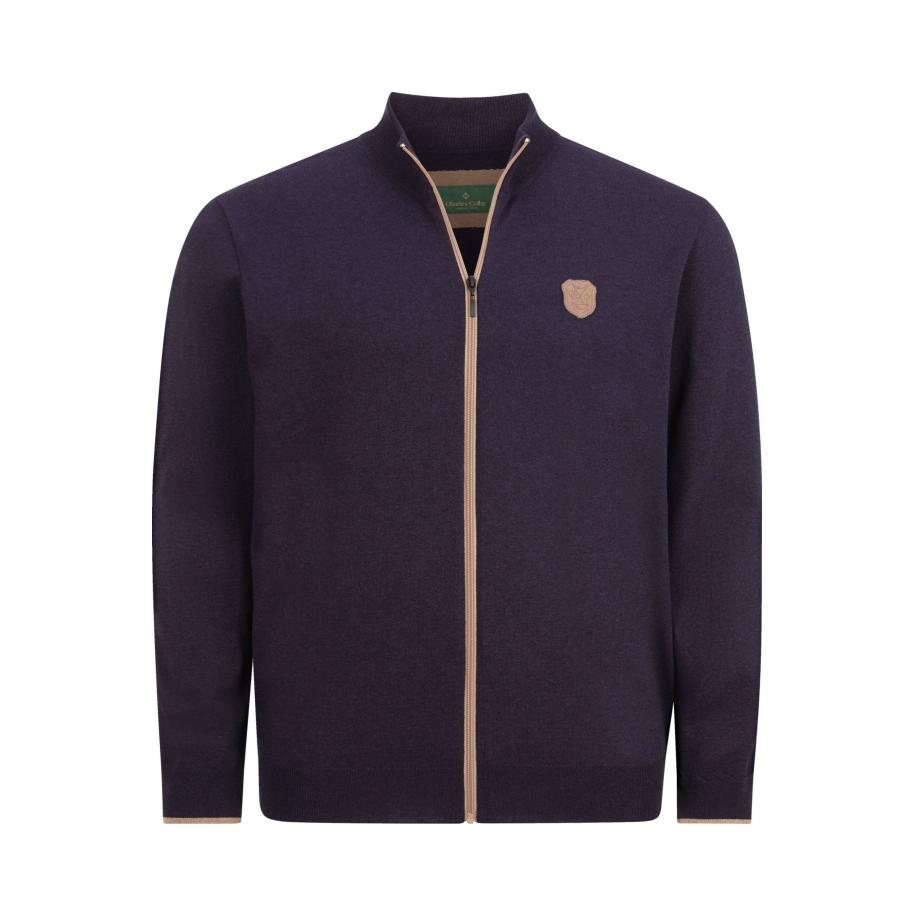 Charles Colby Vest donkerpaars, Effen Paars