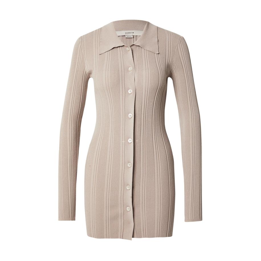 REMAIN REMAIN Gebreid vest taupe -