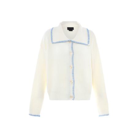 NAEMI NAEMI Gebreid vest royal blue/koningsblauw / wolwit