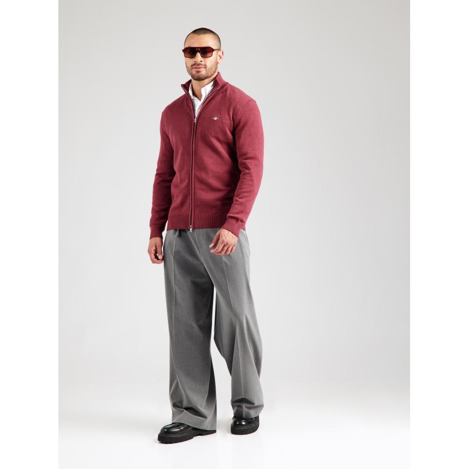 Gant GANT Gebreid vest karmijnrood -