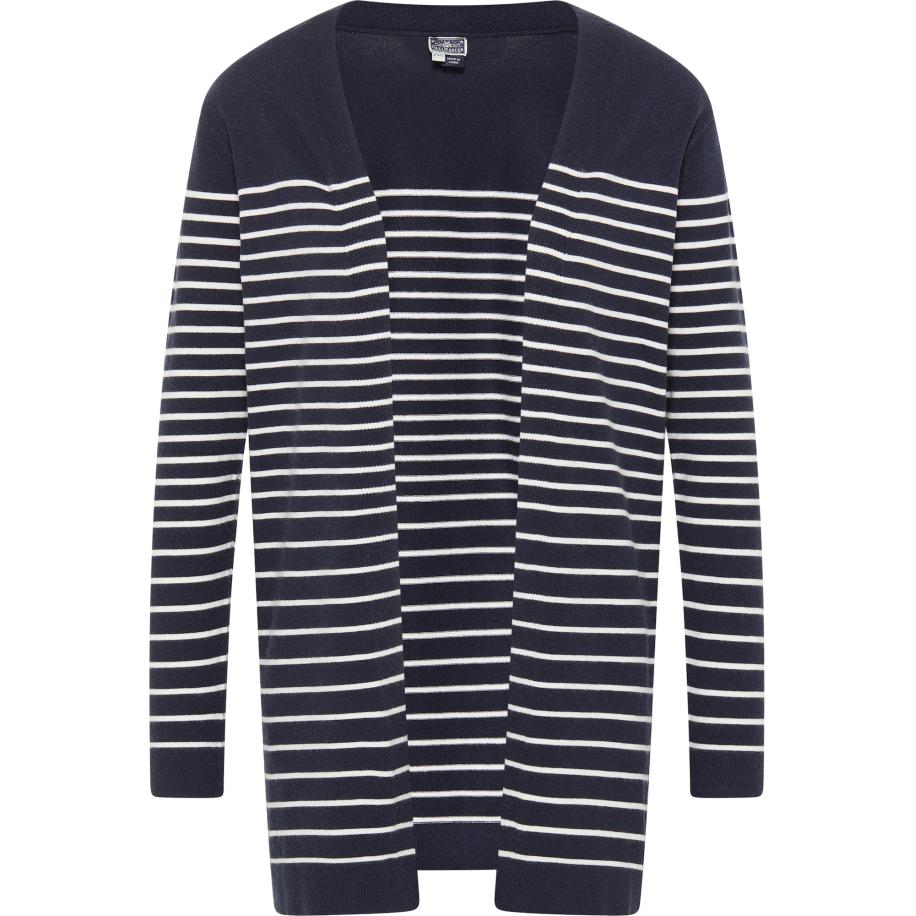 DreiMaster DreiMaster Maritim Gebreid vest Kilata nachtblauw / wit -