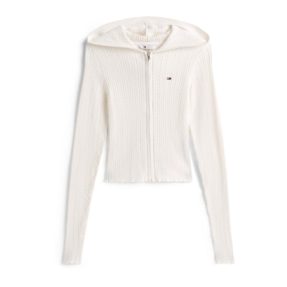 Tommy Jeans Tommy Jeans Gebreid vest ESSENTIAL wit -