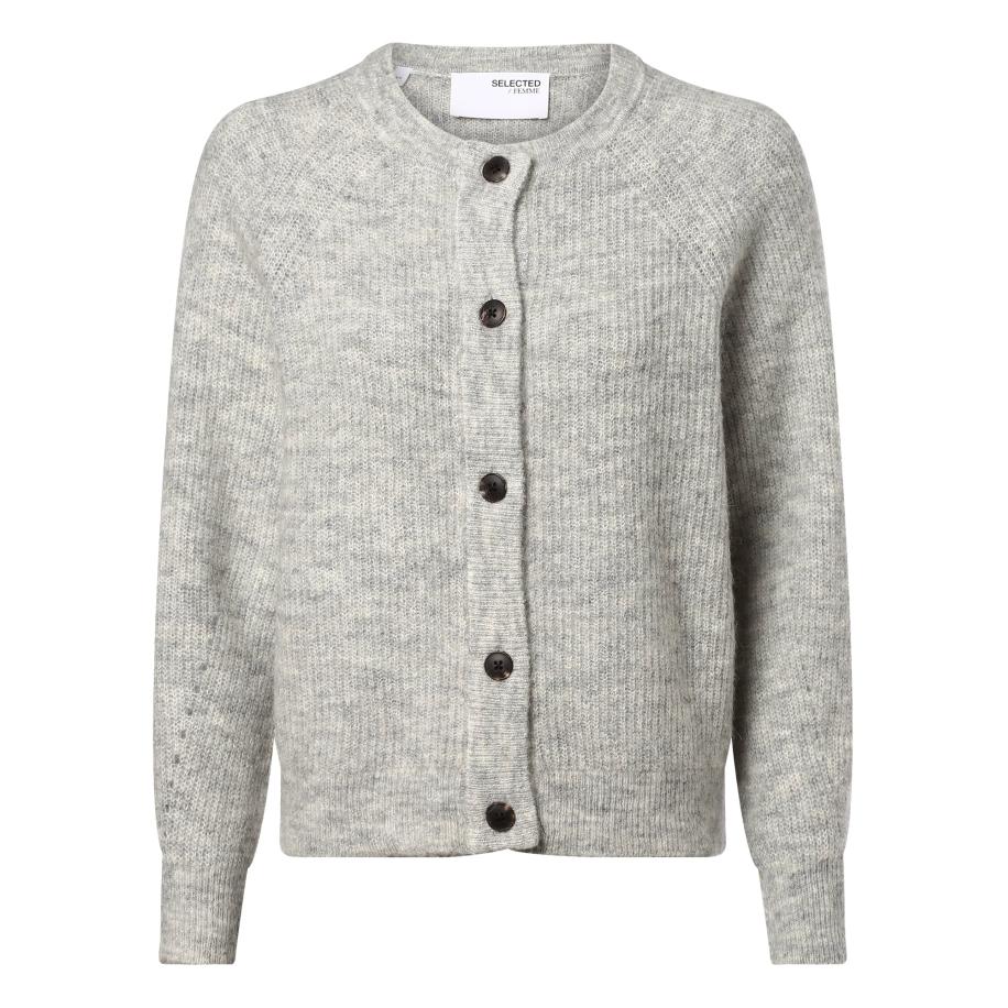 Selected SELECTED Gebreid vest Lulu donkergrijs -