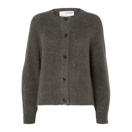 Selected SELECTED Gebreid vest Lulu donkergrijs