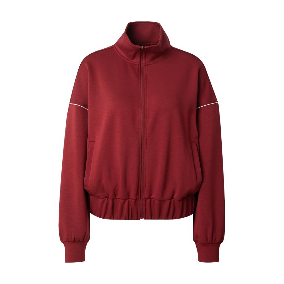 Only ONLY Sweatvest ONLMILA karmijnrood / wit -