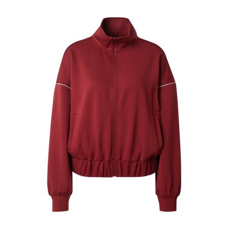 Only ONLY Sweatvest ONLMILA karmijnrood / wit