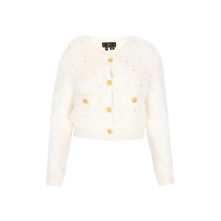 Faina faina Gebreid vest Fashion Look offwhite -