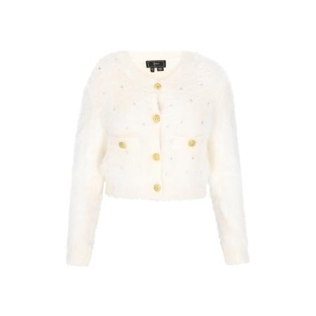 Faina faina Gebreid vest Fashion Look offwhite