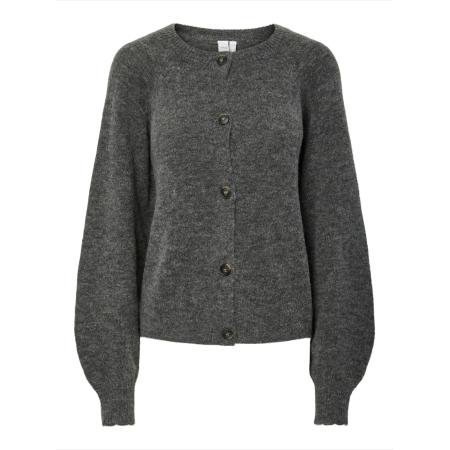 YAS YAS Gebreid vest YASJOH donkergrijs