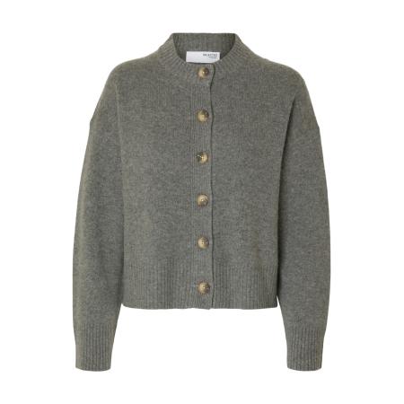 Selected SELECTED Gebreid vest SLFCILLE grijs gemêleerd