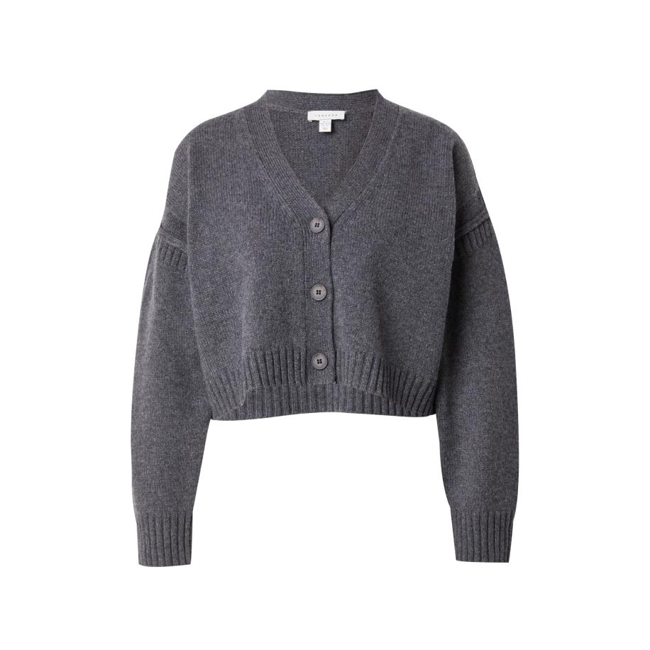 Topshop TOPSHOP Gebreid vest donkergrijs -