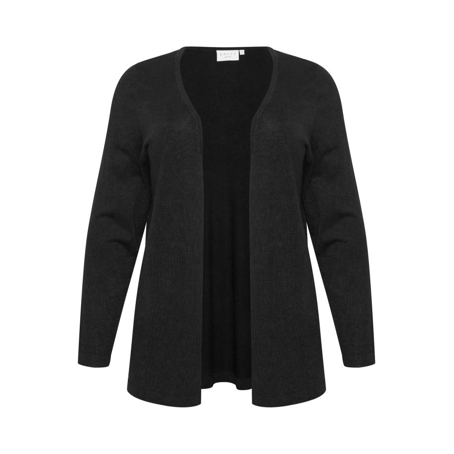Kaffe KAFFE CURVE Gebreid vest Farsia zwart -