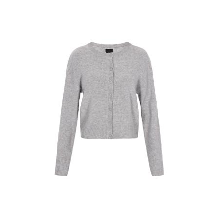 DreiMaster DreiMaster Klassik Gebreid vest Classic Look grijs gemêleerd