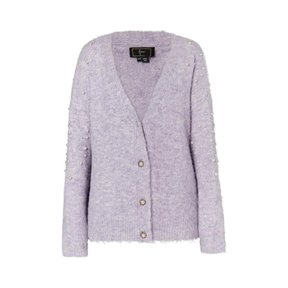 Faina faina Gebreid vest lila -