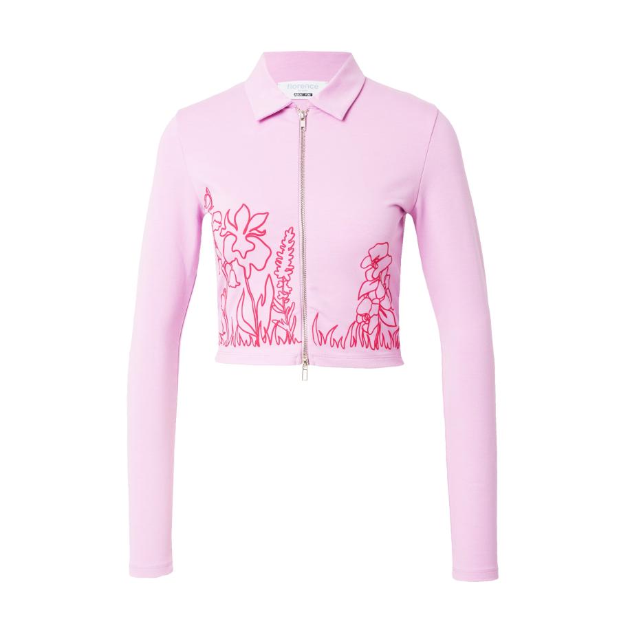 ABOUT YOU florence by mills exclusive for ABOUT YOU Gebreid vest Mahonia rosa / rood -