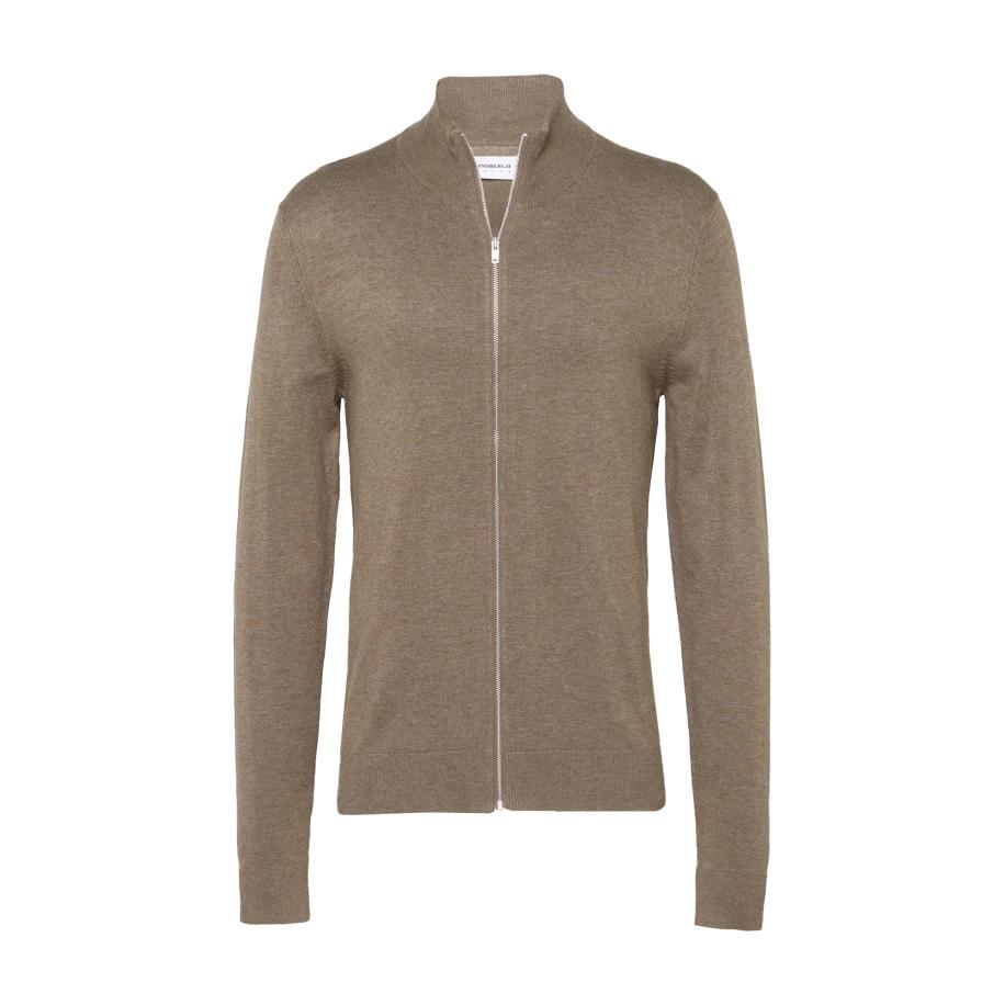 Lindbergh Lindbergh Gebreid vest donkerbeige -