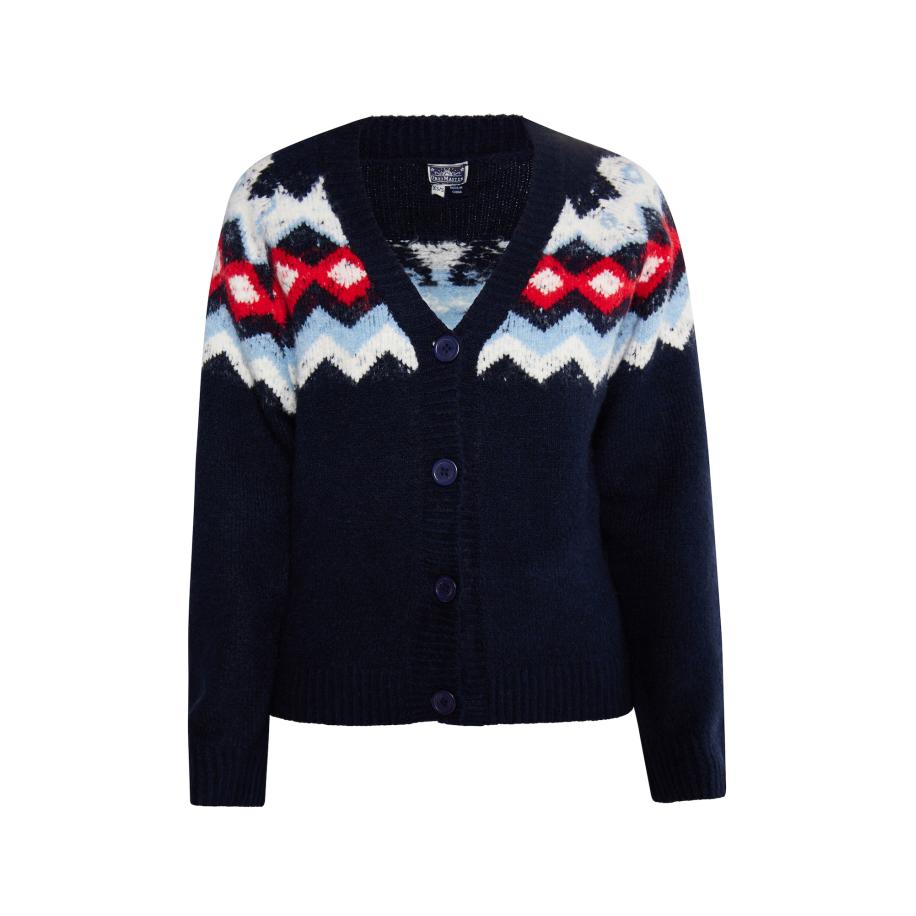 DreiMaster DreiMaster Maritim Gebreid vest navy / lichtblauw / rood / wit -