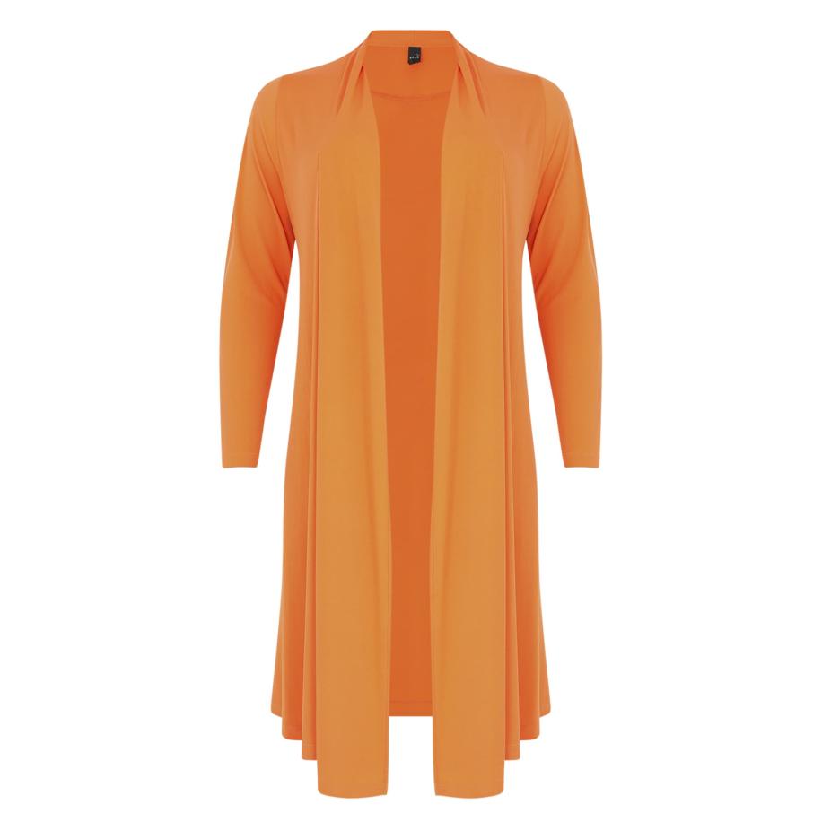 Yoek YOEK Gebreid vest Dolce oranje -