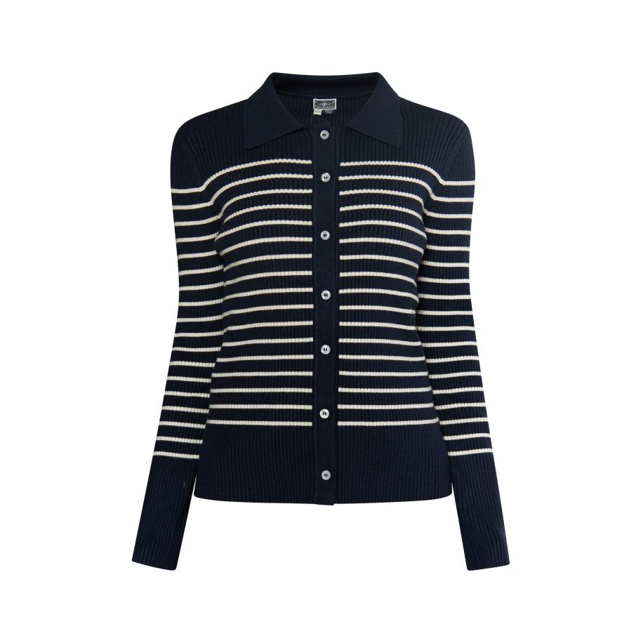 DreiMaster DreiMaster Maritim Gebreid vest marine / wolwit -