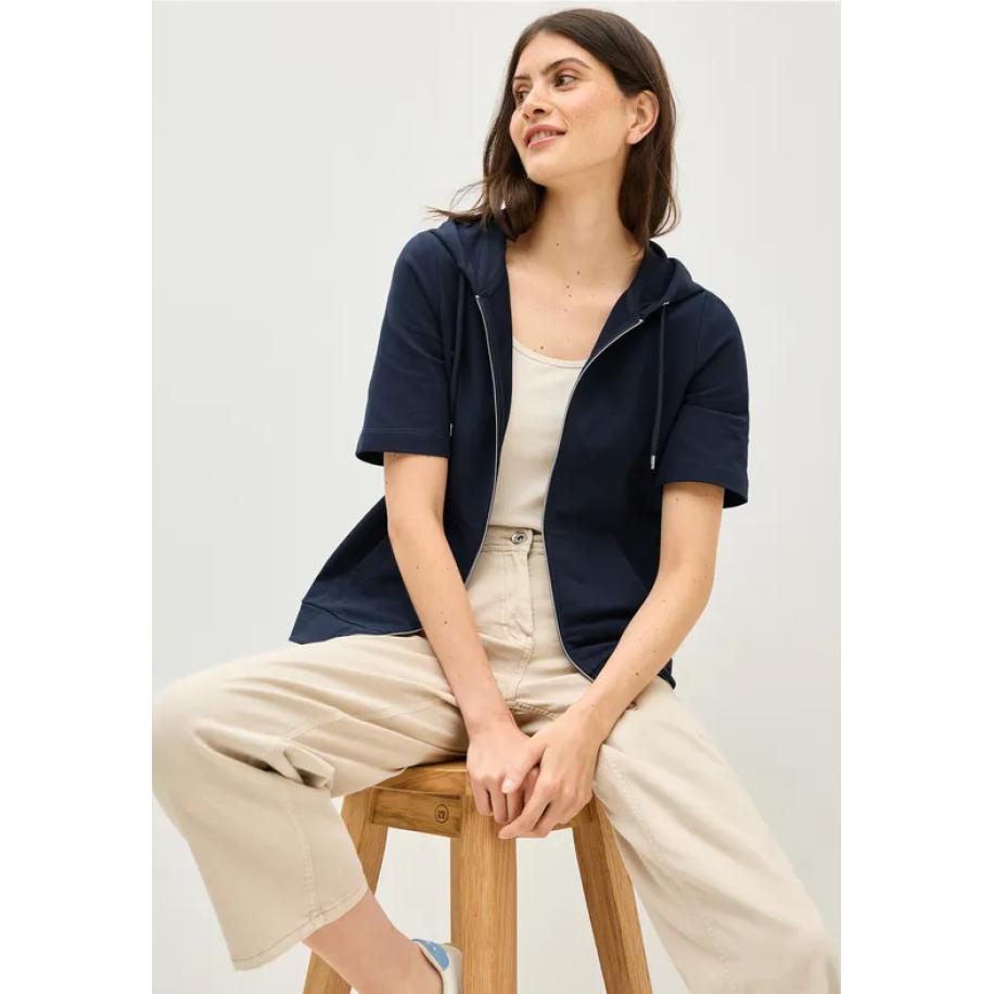 CECIL Jas met capuchon Blauw