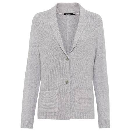 Olsen Olsen Gebreid vest lichtgrijs