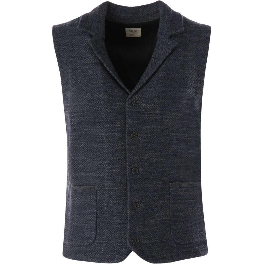 OLYMP Level Five Vest antraciet, Effen Grijs