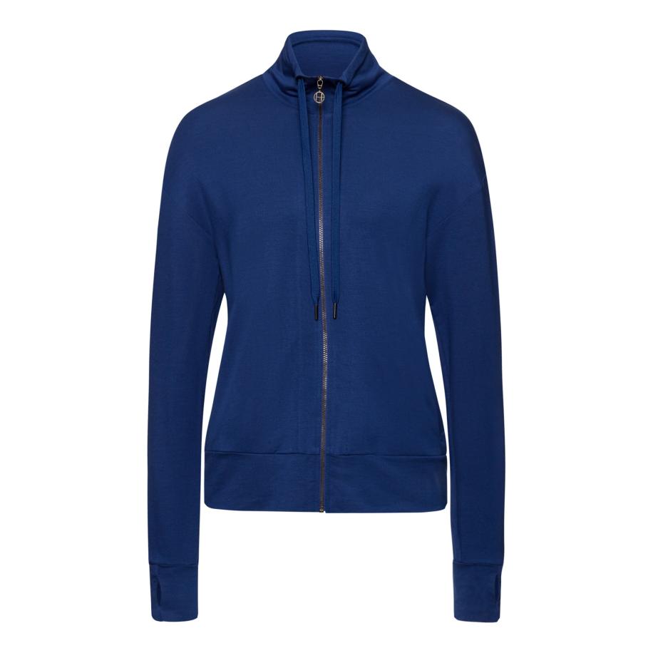 Hanro Hanro Sweatvest Balance royal blue/koningsblauw -