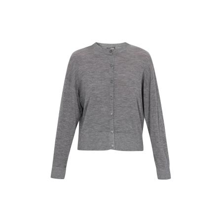 DreiMaster DreiMaster Vintage Gebreid vest Classic Look grijs gemêleerd