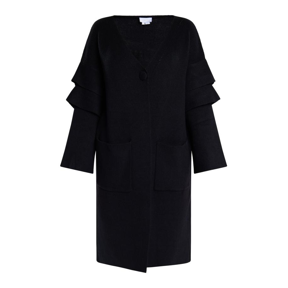 Usha usha WHITE LABEL Gebreid vest zwart -