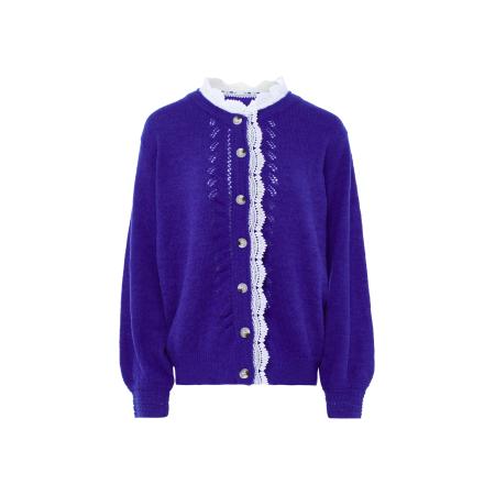 NAEMI NAEMI Gebreid vest royal blue/koningsblauw / wit