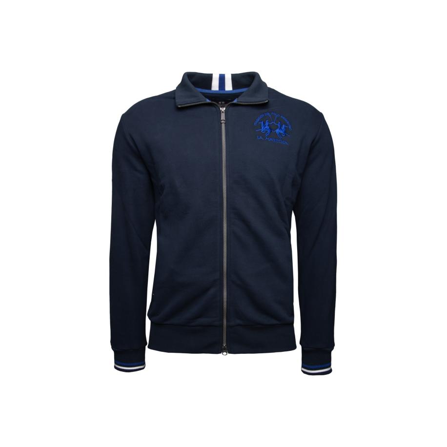 La Martina La Martina Sweatvest MAF300 donkerblauw -