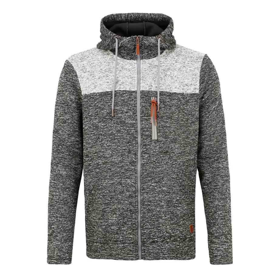 Blend BLEND Fleece jas Pinheiro grijs / zwart -
