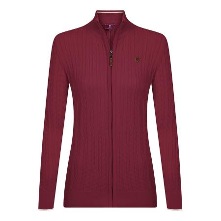 Williot Williot Gebreid vest bordeaux