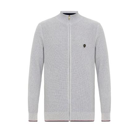 Williot Williot Gebreid vest grijs / zwart