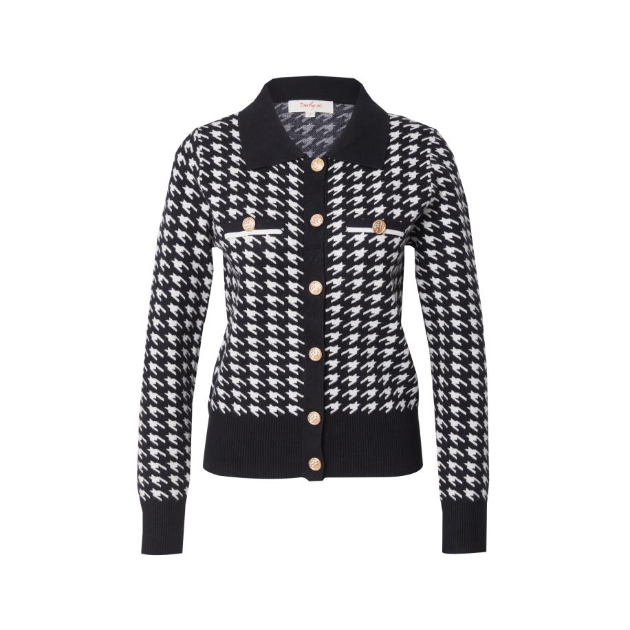 Derhy Derhy Gebreid vest BARBERINE zwart / wit -
