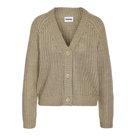 Noisy may Noisy may Gebreid vest NMCharlie taupe