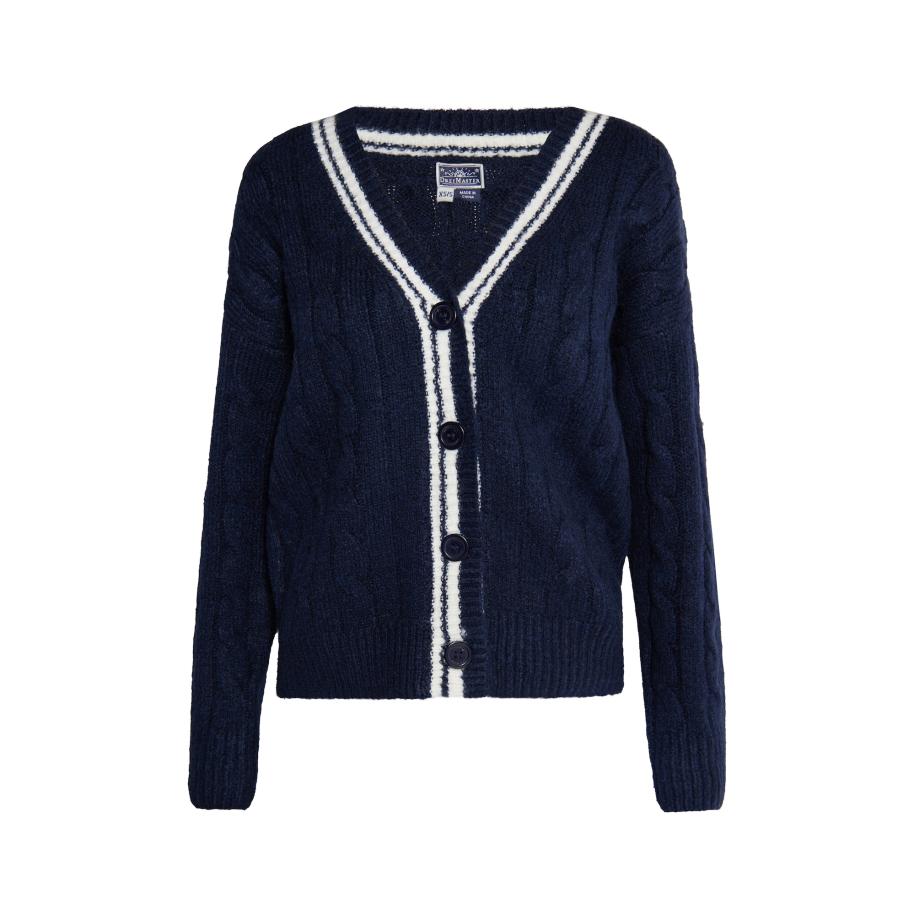 DreiMaster DreiMaster Maritim Gebreid vest navy / wit -