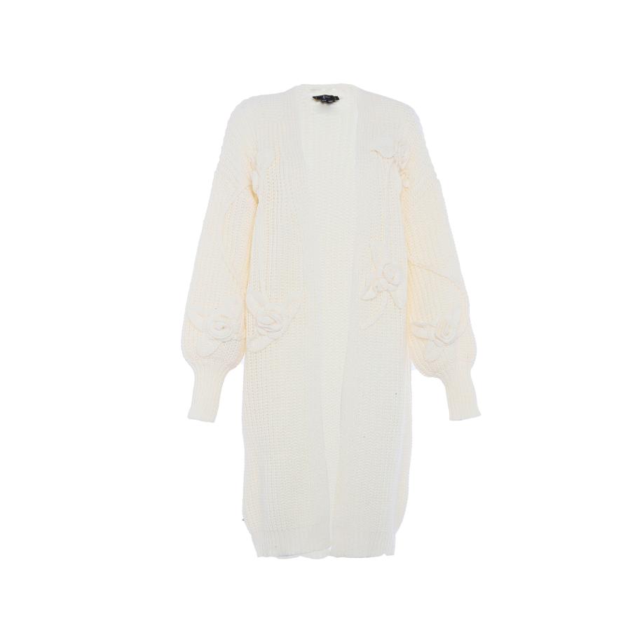 Faina faina Gebreid vest wolwit -