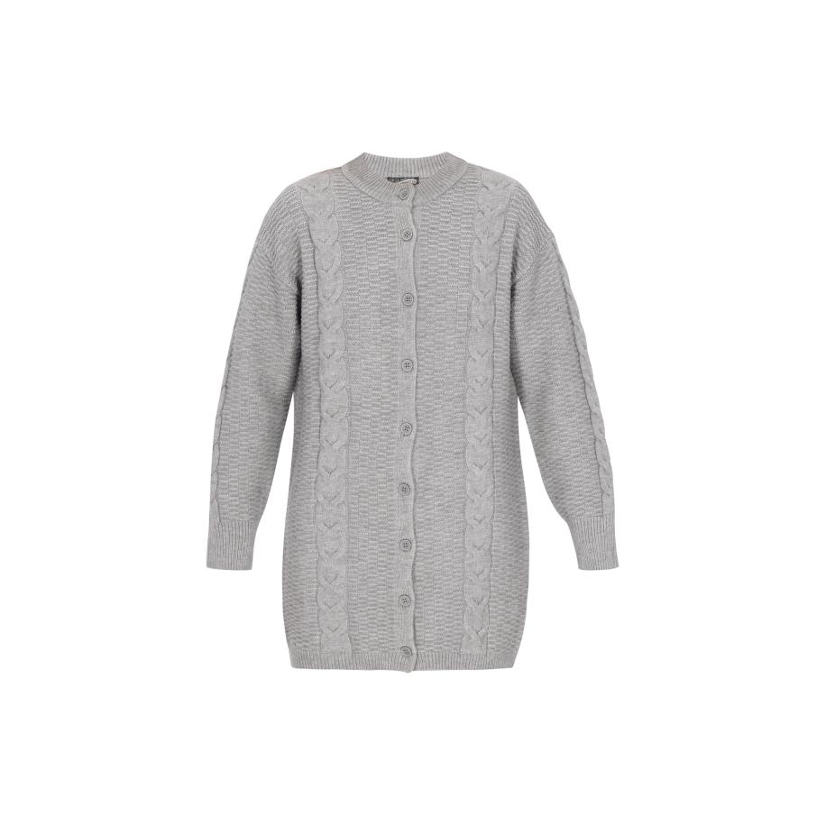 DreiMaster DreiMaster Vintage Gebreid vest grijs -