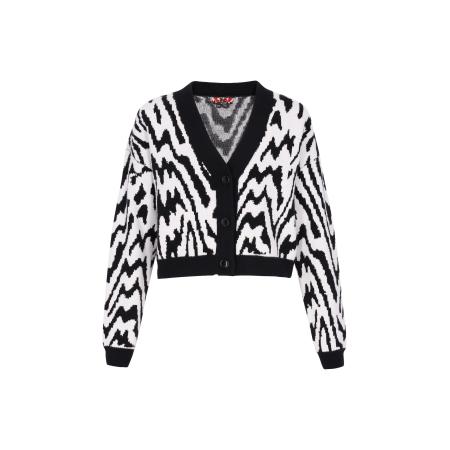 MYMO myMo ROCKS Gebreid vest zwart / wit